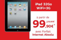 SFR : Votre iPad 3G à petit prix avec forfaits
